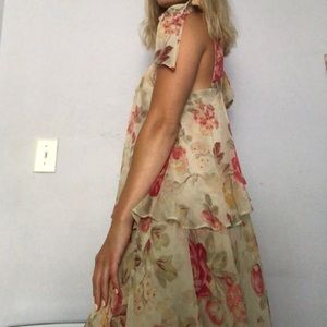 Tiered Floral Maxi Dress